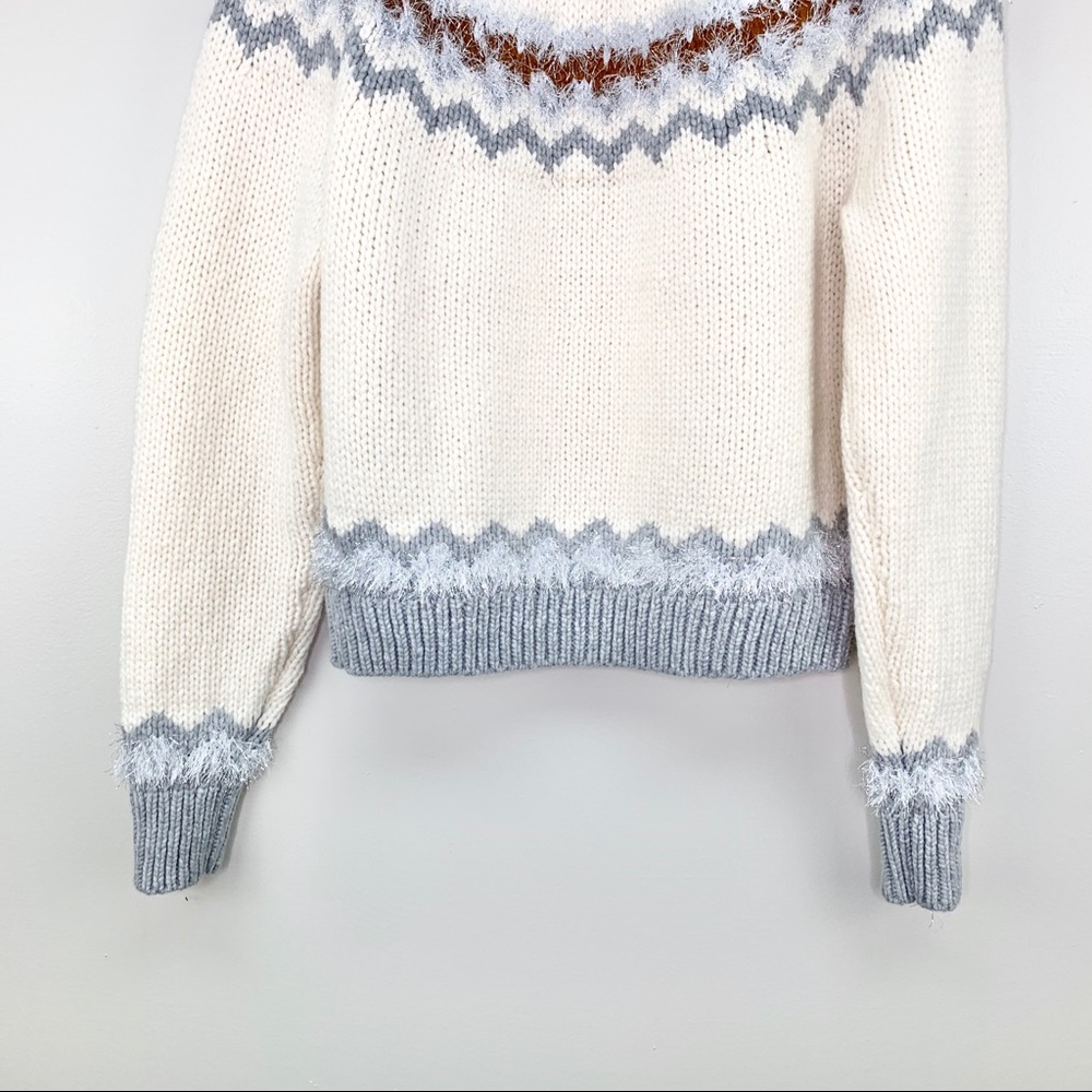 Lou & Grey Fair Isle Sweater White Size M - Picture 13 of 16
